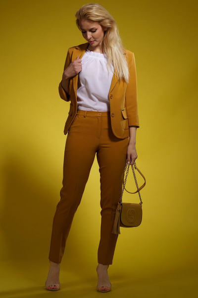 Блуза, брюки, жакет Белтрикотаж 4188 горчица - фото 2