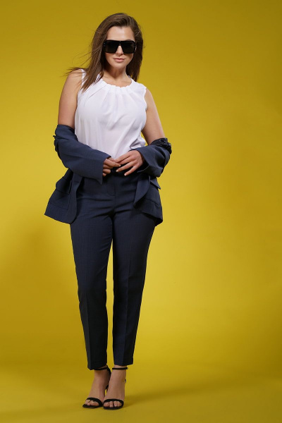 Блуза, брюки, жакет Белтрикотаж 4188 бирюза - фото 4