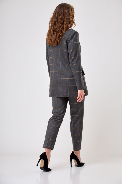 Брюки, жакет БелЭльСтиль 848/586 клетка - фото 4