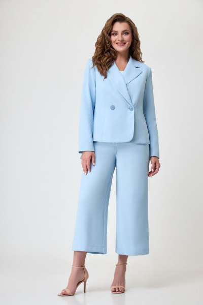 Брюки, жакет DaLi 3575 голубой - фото 1