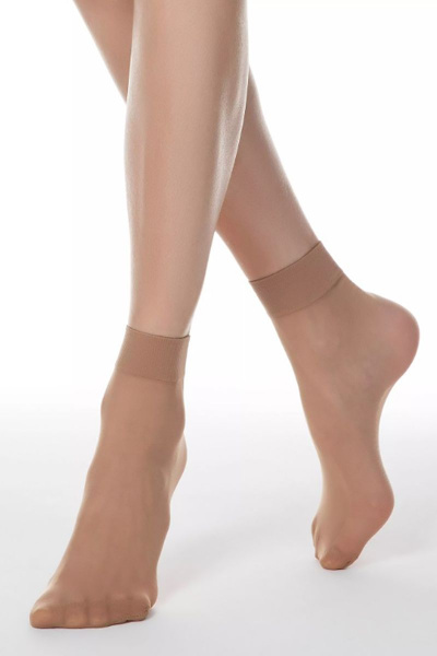 Носки плотные с уплотненной резинкой бежевые CONTE Tension_20_(2_пары)_23-25_Natural - фото 1