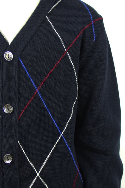 Демисезонный хлопковый жакет с рисунком для мальчика Полесье С2378-17 7С1685-Д43 122 т.синий - фото 4