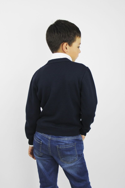 Демисезонный хлопковый жакет с рисунком для мальчика Полесье С2378-17 7С1685-Д43 122,128 т.синий - фото 3