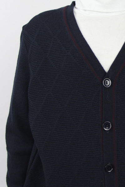 Демисезонный женский жакет вязаный на каждый день Полесье С2070-21 1С1189-Д43 134,140 т.синий - фото 3