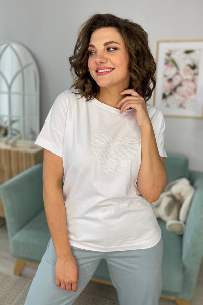 Футболка Rumoda 2079 белый - фото 2