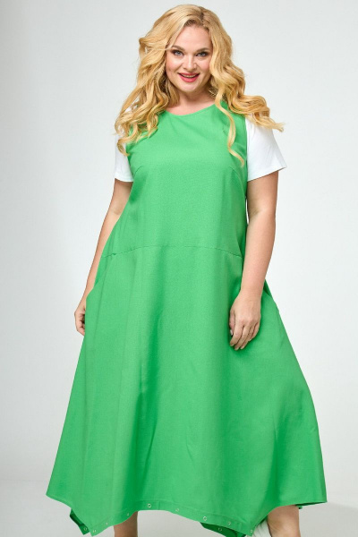 Ленточный сарафан-трансформер в стиле бохо с карманами Angelina & Сompany 741 - фото 5