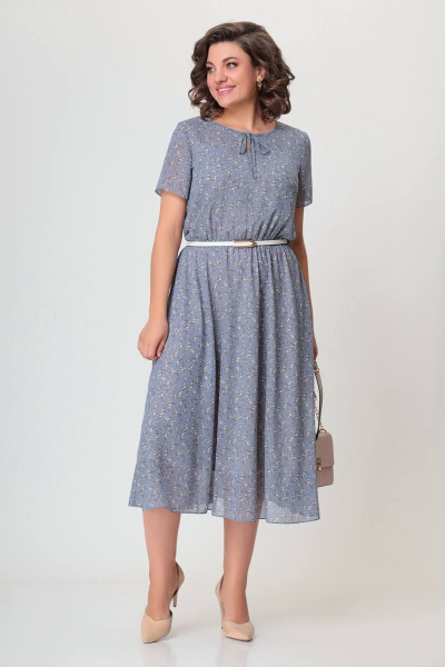 Платье Swallow 557 небесный_голубой - фото 4