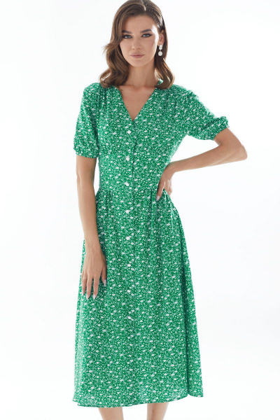 Платье Lyushe 3070 цветы - фото 5