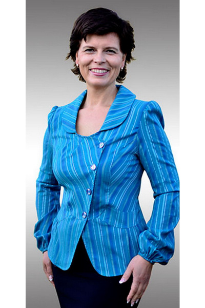 Бирюзовая хлопковая блуза для повседневной носки Таир-Гранд 6282 бирюза - фото 1