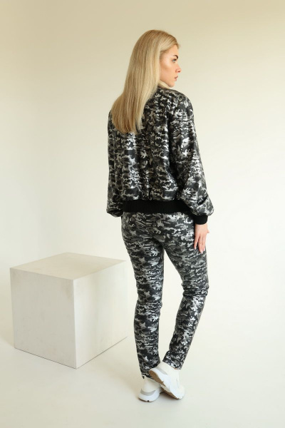 Модные скинни брюки с высокой посадкой и зауженной лодыжкой Ambera 189 камуфляж - фото 4