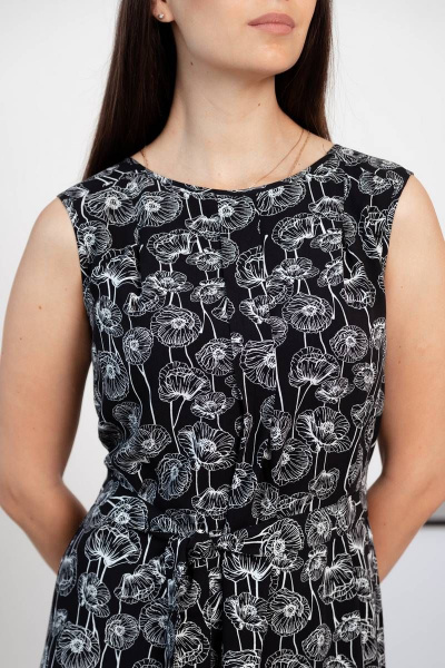 Мультиколорное платье из вискозы и текстиля для лета Femme & Devur 4620 9.32F(170) - фото 4