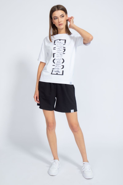 Футболка свободного кроя с цифровым принтом для лета Kivviwear 4026.60 - фото 8