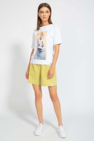 Футболка свободного кроя с цифровым принтом для лета Kivviwear 4026.62 - фото 9