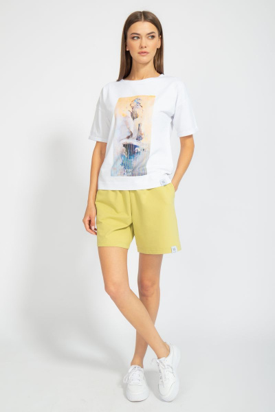 Футболка свободного кроя с цифровым принтом для лета Kivviwear 4026.62 - фото 4