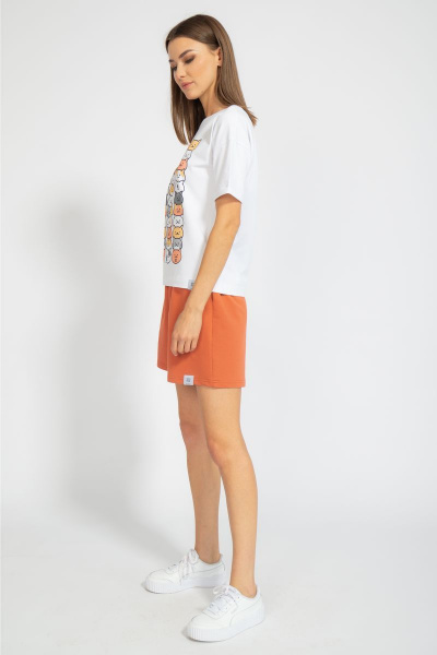 Футболка свободного кроя с цифровым принтом для лета Kivviwear 4026.64 - фото 8