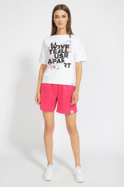 Футболка свободного кроя с цифровым принтом для лета Kivviwear 4026.65 - фото 7