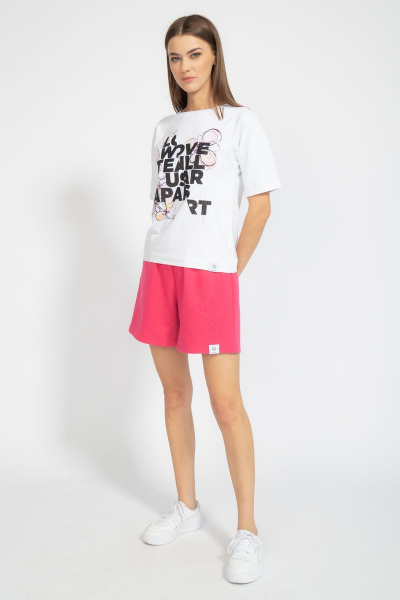 Футболка свободного кроя с цифровым принтом для лета Kivviwear 4026.65 - фото 3