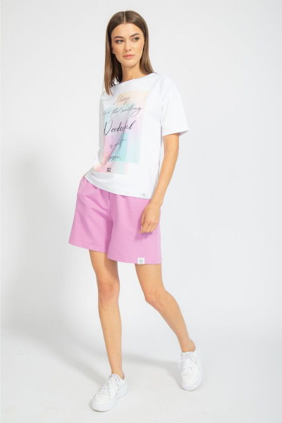 Футболка свободного кроя с цифровым принтом для лета Kivviwear 4026.67 - фото 7