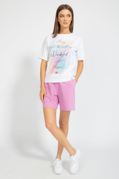 Футболка свободного кроя с цифровым принтом для лета Kivviwear 4026.67 - фото 4