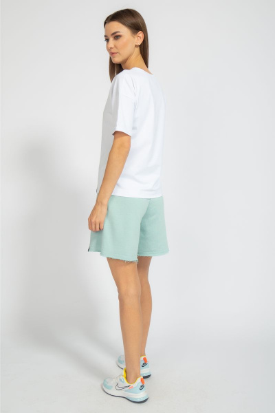 Футболка свободного кроя с цифровым принтом для лета Kivviwear 4026.69 - фото 12