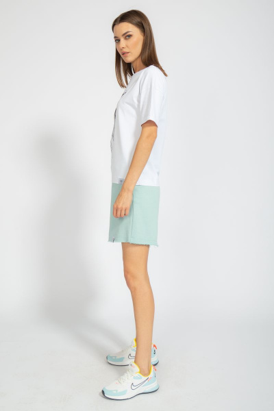 Футболка свободного кроя с цифровым принтом для лета Kivviwear 4026.69 - фото 9