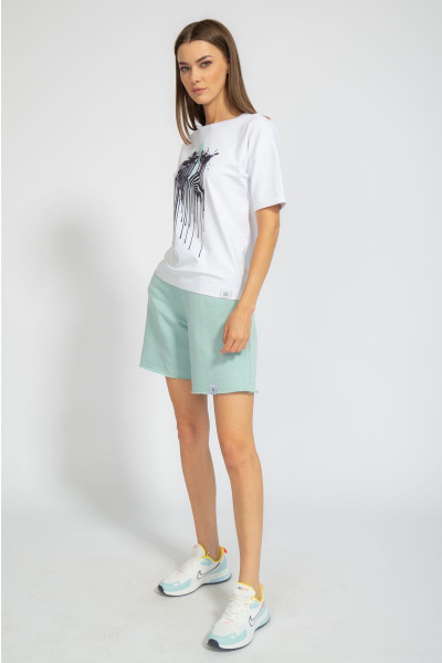 Футболка свободного кроя с цифровым принтом для лета Kivviwear 4026.69 - фото 7