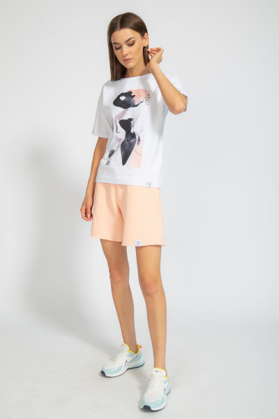 Футболка свободного кроя с цифровым принтом для лета Kivviwear 4026.70 - фото 7