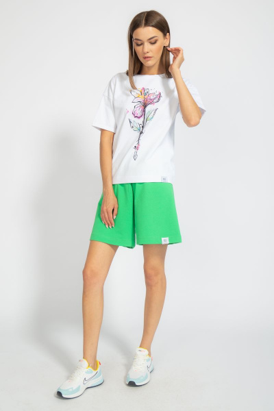 Футболка свободного кроя с цифровым принтом для лета Kivviwear 4026.71 - фото 8