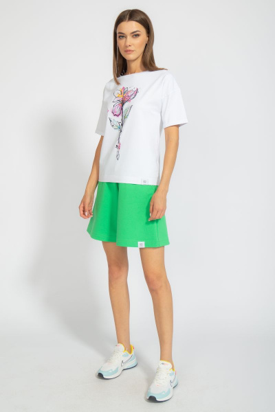 Футболка свободного кроя с цифровым принтом для лета Kivviwear 4026.71 - фото 7