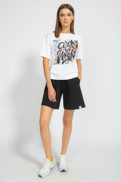 Футболка на каждый день из хлопка с принтом Kivviwear 4026.72 - фото 13