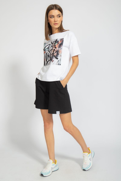 Футболка на каждый день из хлопка с принтом Kivviwear 4026.72 - фото 12