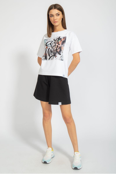 Футболка на каждый день из хлопка с принтом Kivviwear 4026.72 - фото 9