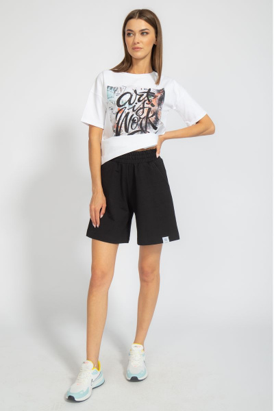 Футболка на каждый день из хлопка с принтом Kivviwear 4026.72 - фото 7