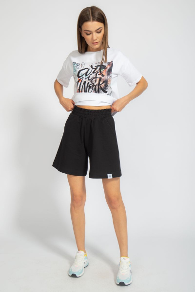 Футболка на каждый день из хлопка с принтом Kivviwear 4026.72 - фото 5