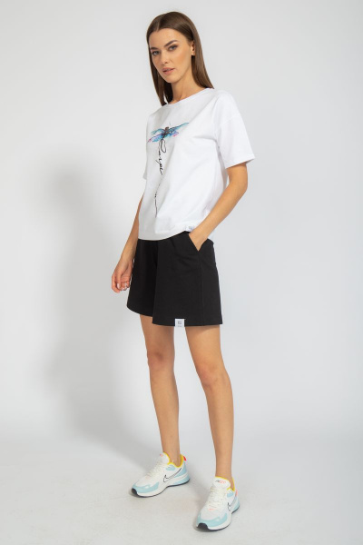 Футболка из хлопка с удлинённым рукавом и цифровым принтом Kivviwear 4026.73 - фото 7