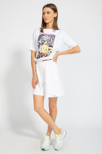 Футболка из трикотажа с принтом для летнего сезона Kivviwear 4026.74 - фото 10