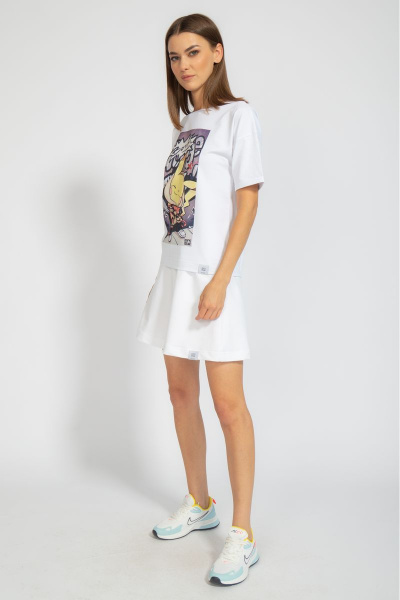 Футболка из трикотажа с принтом для летнего сезона Kivviwear 4026.74 - фото 7