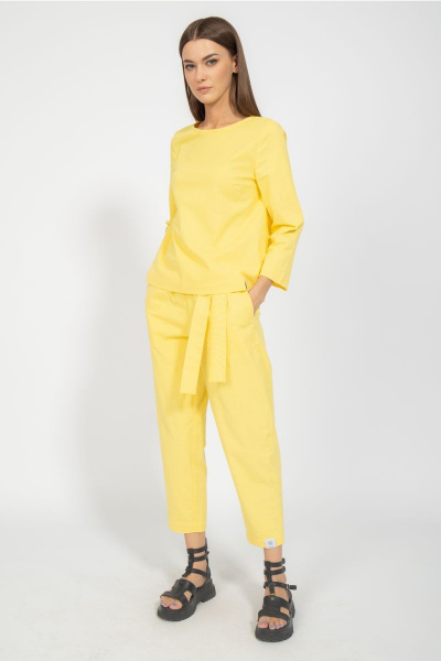 Джемпер свободного кроя с втачным рукавом из хлопка Kivviwear 4095.02 - фото 7