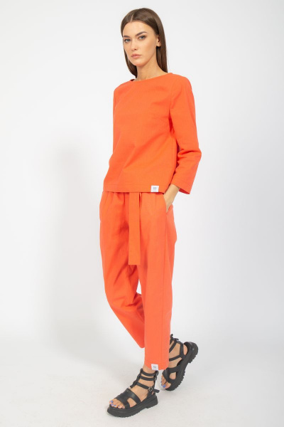 Джоггеры хлопковые с съемным поясом и карманами Kivviwear 4096.03 - фото 2