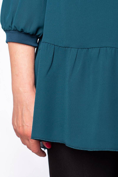 Блузка из шифона и трикотажа с укороченной длиной Camelia 2227 2 - фото 5