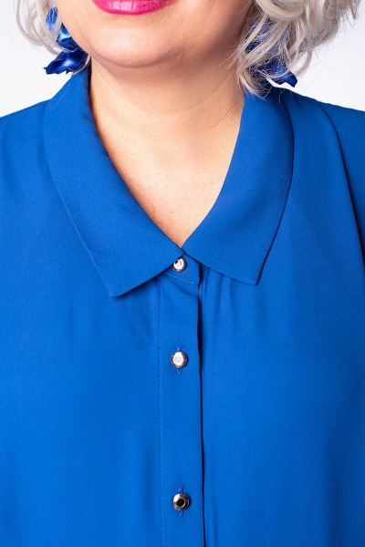 Двухслойный блузон из шифона и трикотажа для торжеств Camelia 2227 1 - фото 6