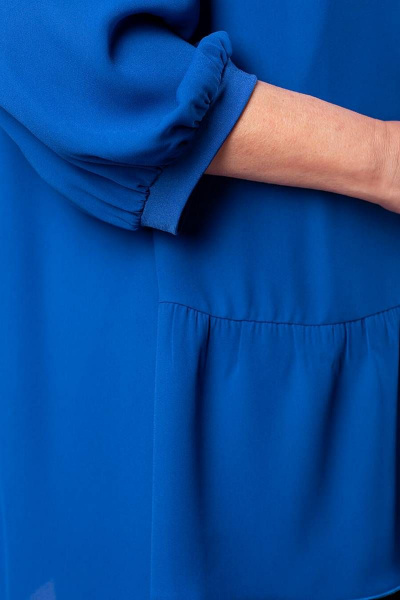 Двухслойный блузон из шифона и трикотажа для торжеств Camelia 2227 1 - фото 5