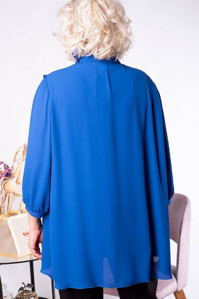 Двухслойный блузон из шифона и трикотажа для торжеств Camelia 2227 1 - фото 3