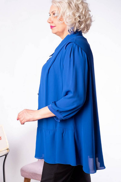 Двухслойный блузон из шифона и трикотажа для торжеств Camelia 2227 1 - фото 2