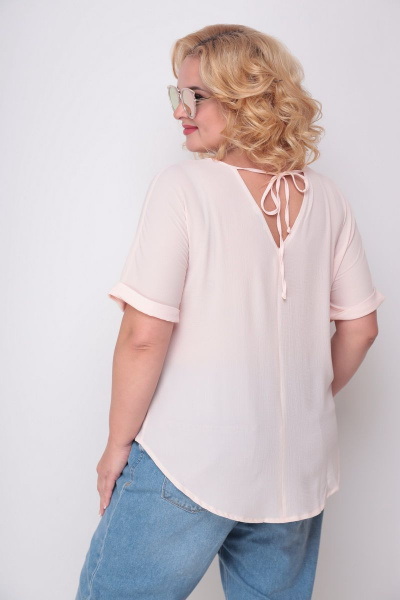 Блуза Michel chic 768 светло-розовый - фото 4