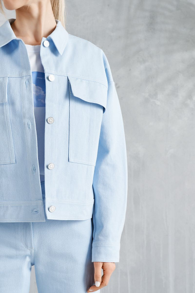 Брюки, жакет LAVA 1004/3009 голубой - фото 5