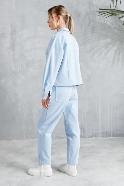 Брюки, жакет LAVA 1004/3009 голубой - фото 2