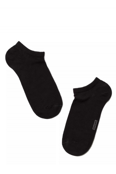 Короткие спортивные носки из хлопка с сетчатым рисунком CONTE DIWARI_ACTIVE_ультракороткие_484 черный - фото 1