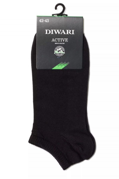 Короткие спортивные носки из хлопка с сетчатым рисунком CONTE DIWARI_ACTIVE_ультракороткие_484 черный - фото 2