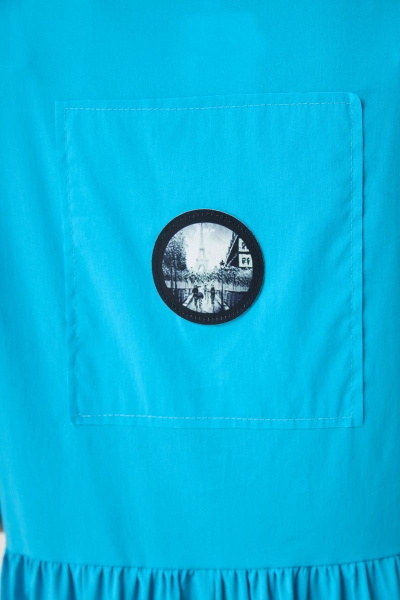 Платье Anelli 1059 бирюзовый_топаз - фото 8